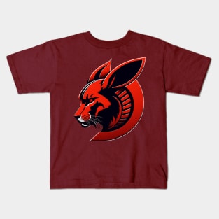 Cyberpunk Red Playboy Bunny Logo Illustration Kids T-Shirt